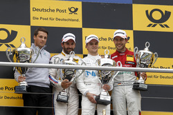 Podium: le vainqueur Lucas Auer, Mercedes-AMG Team HWA, Mercedes-AMG C63 DTM, le deuxième Timo Glock, BMW Team RMG, BMW M4 DTM,le troisième Mike Rockenfeller, Audi Sport Team Phoenix, Audi RS 5 DTM