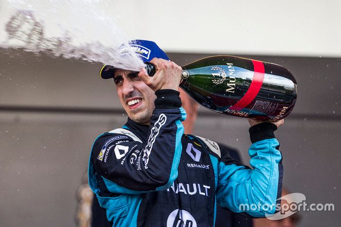 Podio: ganador de la carrera Sébastien Buemi, Renault e.Dams