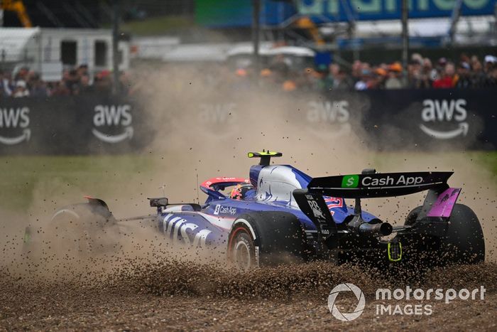 Yuki Tsunoda, accidente de Visa Cash App RB F1 Team