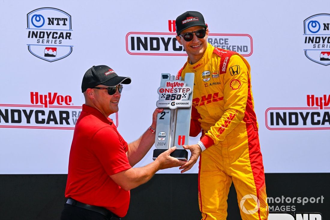 Alex Palou, Chip Ganassi Racing Honda podio 2º puesto