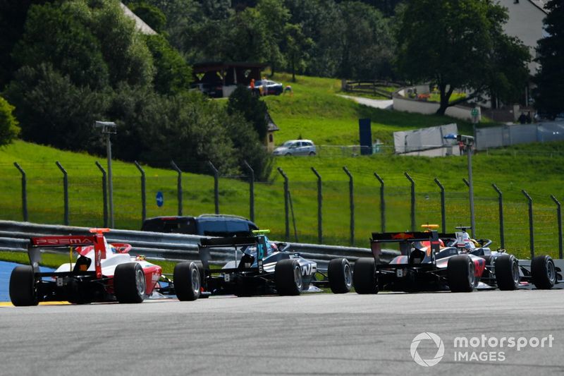 Logan Sargeant, Prema Racing, Jake Hughes, HWA Racelab y Liam Lawson, HITECH GRAND PRIX 