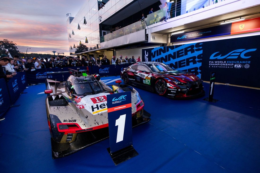 #12 Cadillac Hertz Team Jota Cadillac V-Series.R: Alex Lynn, Norman Nato, Will Stevens, #87 Akkodis ASP Team Lexus RC F LMGT3: Petru Umbrarescu, Clemens Schmid, José María López