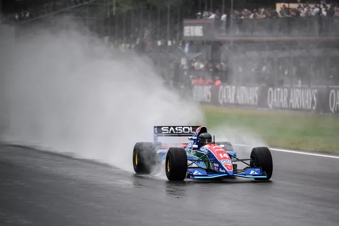 Jordan 194 Hart on track for the Eddie Jordan tribute.