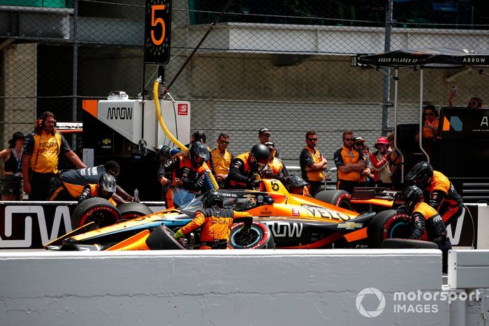 Patricio O'Ward, Arrow McLaren SP Chevrolet, Pit Stop