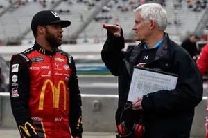 Darrell Wallace Jr., Richard Petty Motorsports, Chevrolet Camaro McDonald's anad Derek Stamets