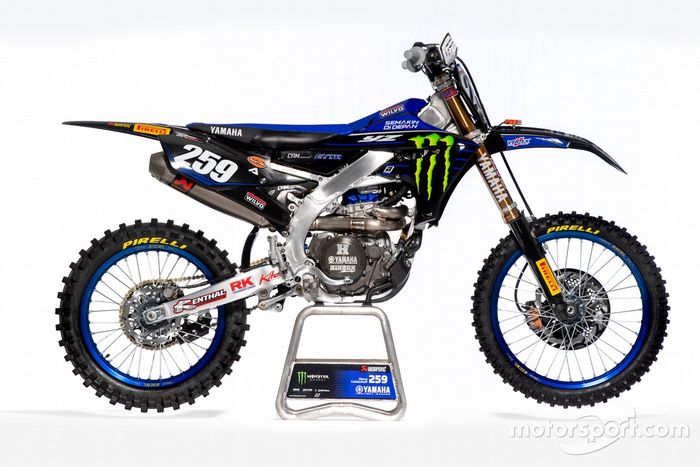 La moto de Glenn Coldenhoff, Monster Energy Yamaha Factory Racing