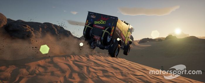 Imagen de la versión Pre-Alpha del nuevo videojuego del Dakar