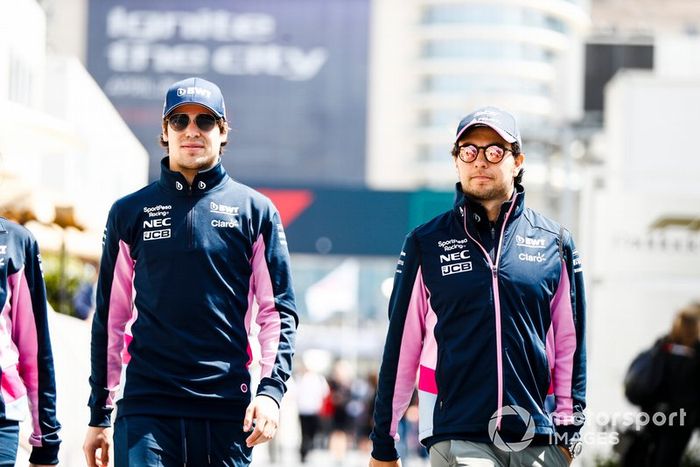 Lance Stroll, Racing Point y Sergio Pérez, Racing Point
