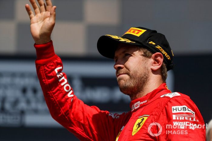 Sebastian Vettel, Ferrari sul podio