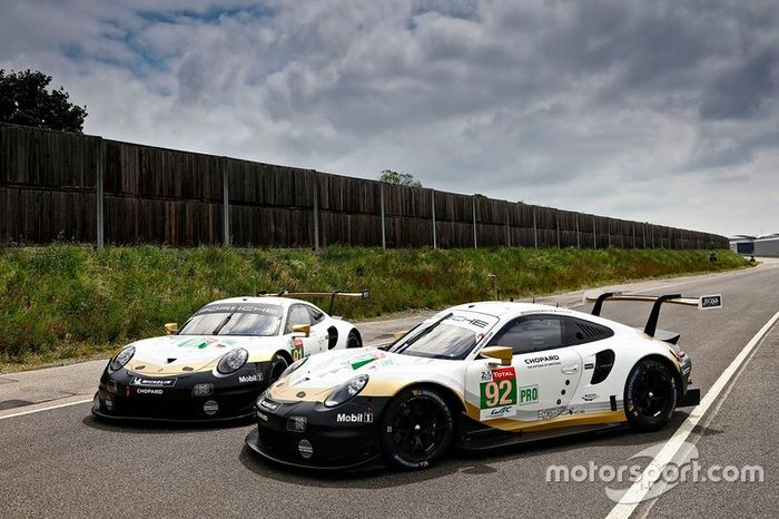 #91 Porsche GT Team Porsche 911 RSR: Richard Lietz, Gianmaria Bruni, Frédéric Makowiecki, #92 Porsche GT Team Porsche 911 RSR: Michael Christensen, Kevin Estre, Laurens Vanthoor