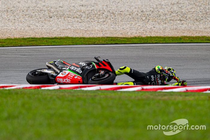 Caída de Andrea Iannone, Aprilia Racing Team Gresini