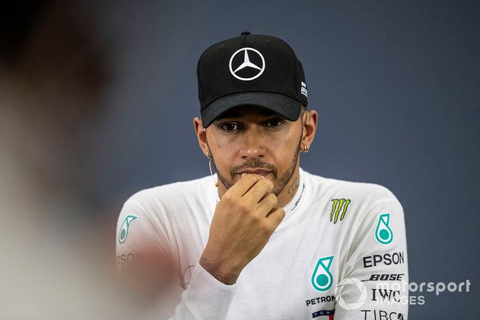 Lewis Hamilton, Mercedes AMG F1 en conferencia de prensa
