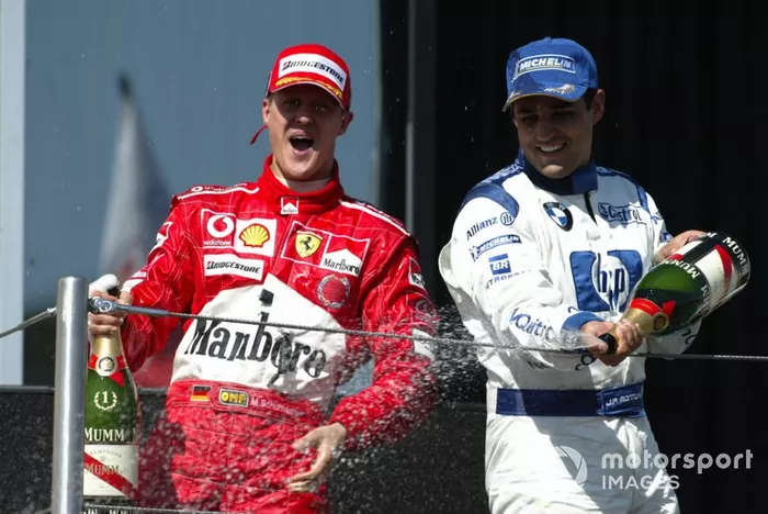 Michael Schumacher, Ferrari, Juan Pablo Montoya, Williams