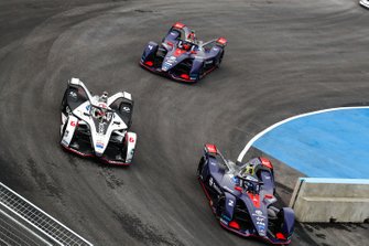 Sam Bird, Envision Virgin Racing, Audi e-tron FE05 Maximilian Gunther, Dragon Racing, Penske EV-3, Robin Frijns, Envision Virgin Racing, Audi e-tron FE05