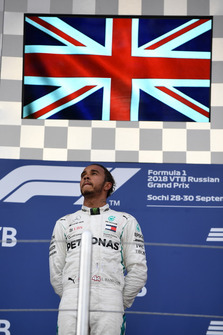Lewis Hamilton, Mercedes AMG F1 sur le podium