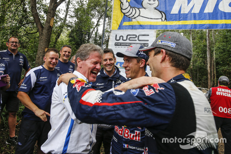 I Campioni 2018 del WRC Sébastien Ogier, Julien Ingrassia, Ford Fiesta WRC, M-Sport Ford, Malcolm Wilson