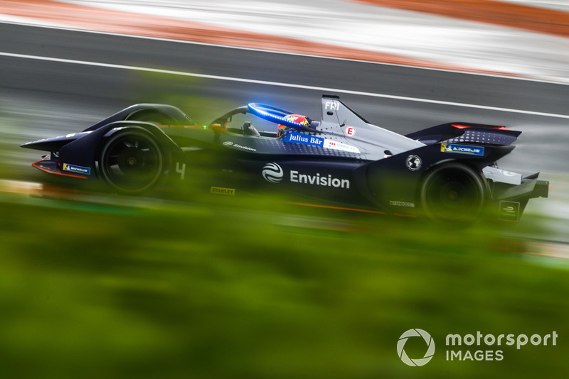 Robin Frijns, Envision Virgin Racing, Audi e-tron FE05 with the new hyper boost LED lights on the halo