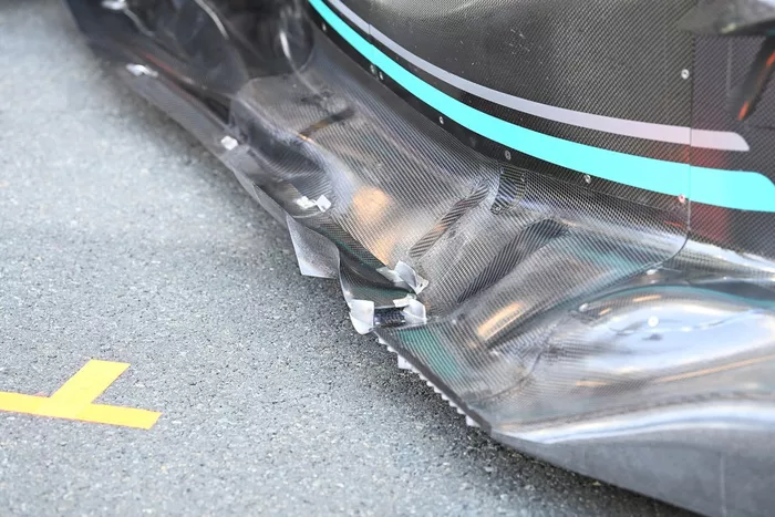 Mercedes W14 technical detail