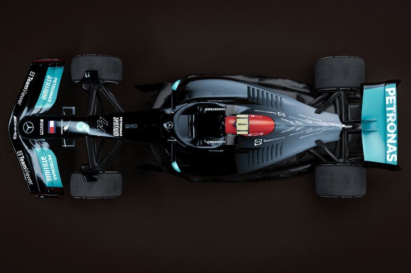 Boceto del Mercedes F1 para 2022