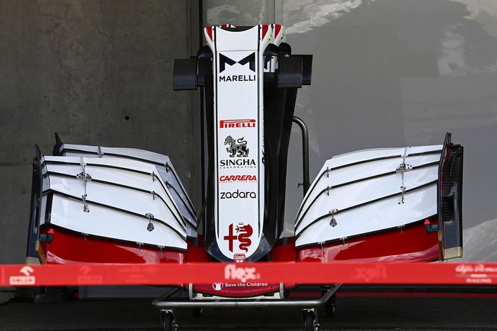 Alerón delantero del Alfa Romeo Racing C41