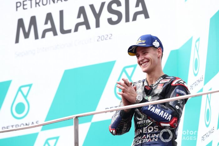 Podio: tercer lugar Fabio Quartararo, Yamaha Factory Racing