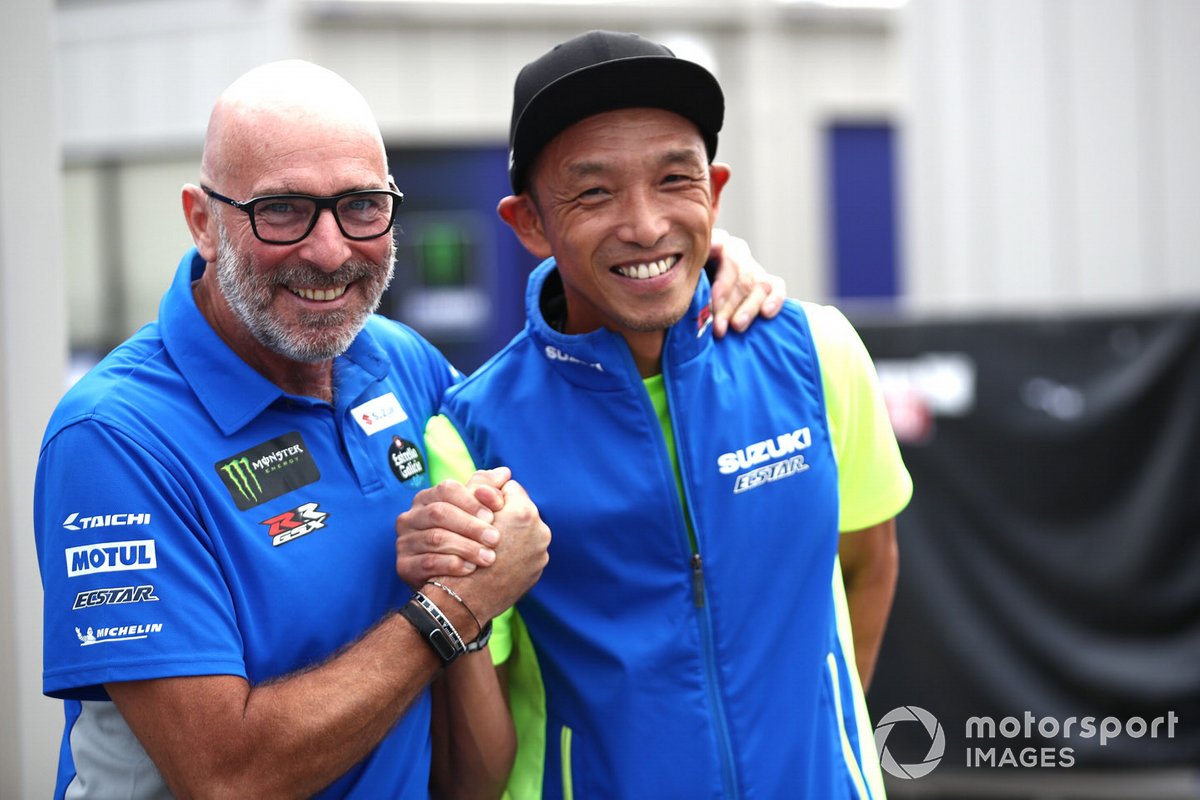 Former team manager Livio Suppo will remain under Suzuki's employ this year while the team's assets are sold