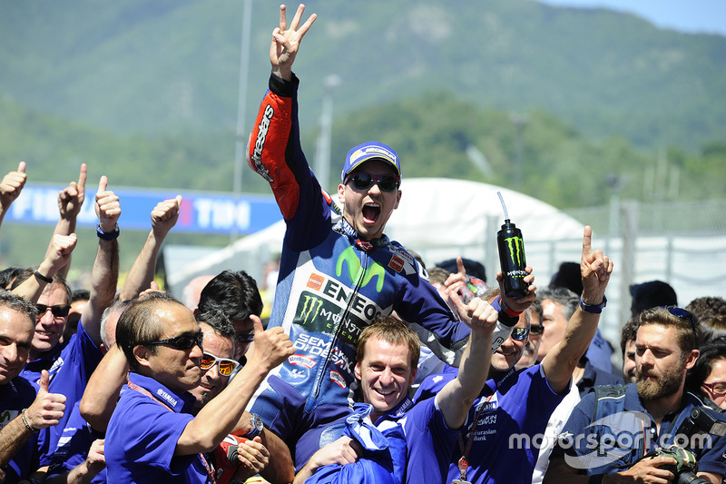 Race winner Jorge Lorenzo, Yamaha Factory Racing