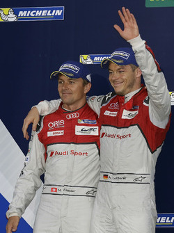Deuxième place : #7 Audi Sport Team Joest Audi R18: Marcel Fässler, Andre Lotterer
