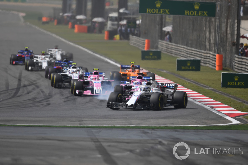 Lance Stroll, Williams FW41 in de eerste ronde