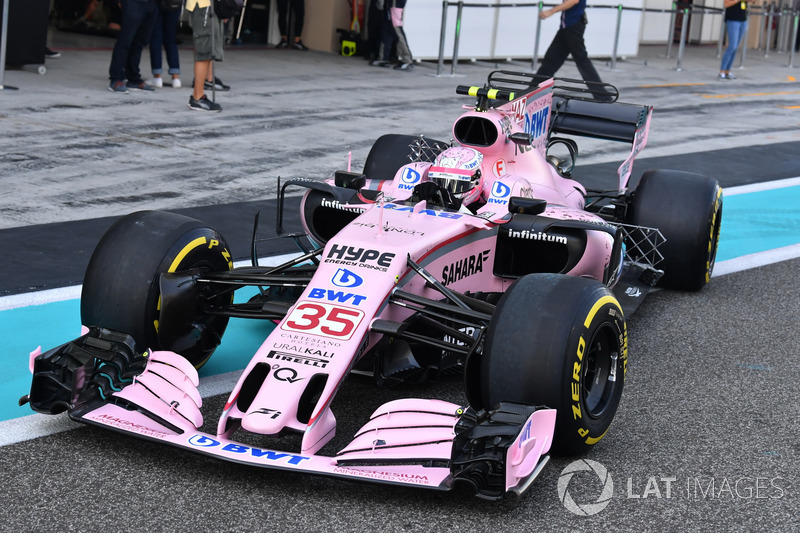 Nikita Mazepin, Sahara Force India VJM10, con sensores