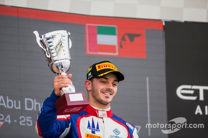 Podium: race winner Dorian Boccolacci, Trident