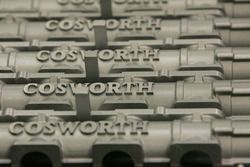 Motor Cosworth en la fábrica de Cosworth en Northampton