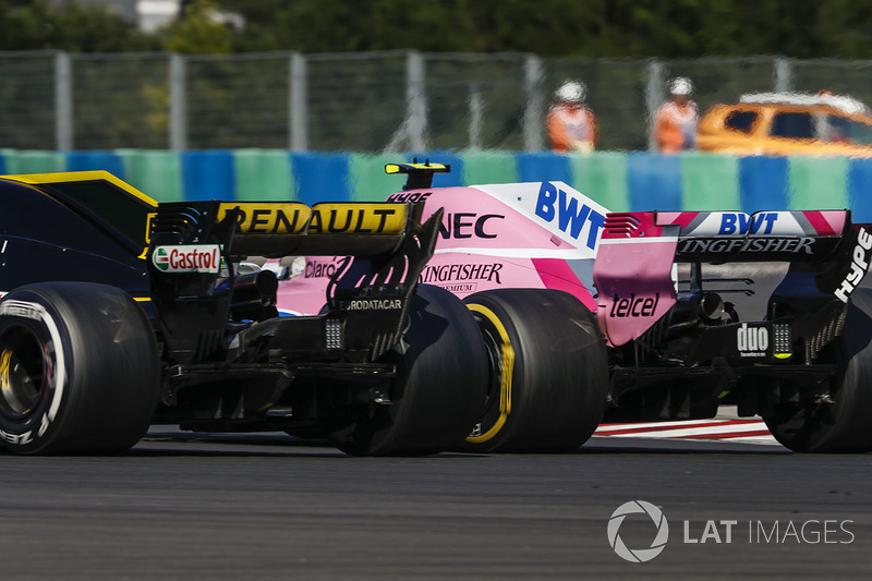 Естебан Окон, Force India VJM11, Карлос Сайнс-мол., Renault Sport F1 Team R.S. 18