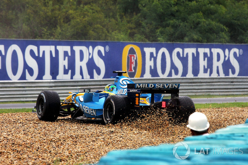 Giancarlo Fisichella, Renault R26 spin atıyor