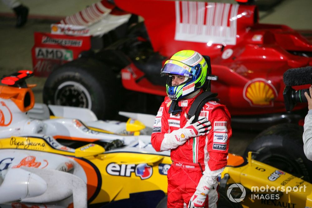 Felipe Massa, Ferrari F2008, 1ª posición, humilde en la derrota