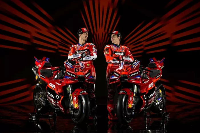 Francesco Bagnaia, Equipo Ducati, Marc Márquez, Equipo Ducati