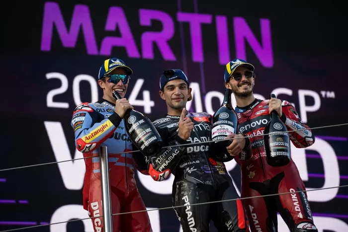 Jorge Martin, Pramac Racing, Francesco Bagnaia, Ducati Team, Marc Marquez, Gresini Racing