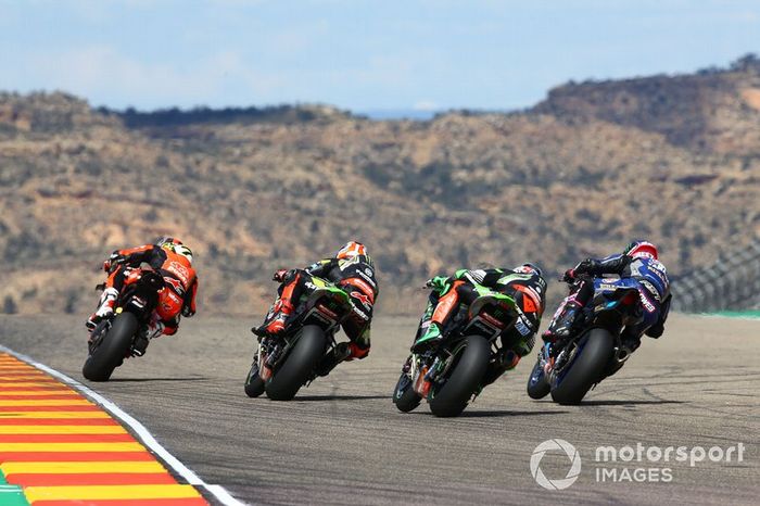 Chaz Davies, Aruba.it Racing-Ducati Team, Jonathan Rea, Kawasaki Racing, Leon Haslam, Kawasaki Racing, Alex Lowes, Pata Yamaha