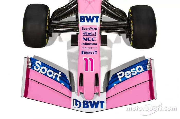 Détail de la livrée Racing Point 