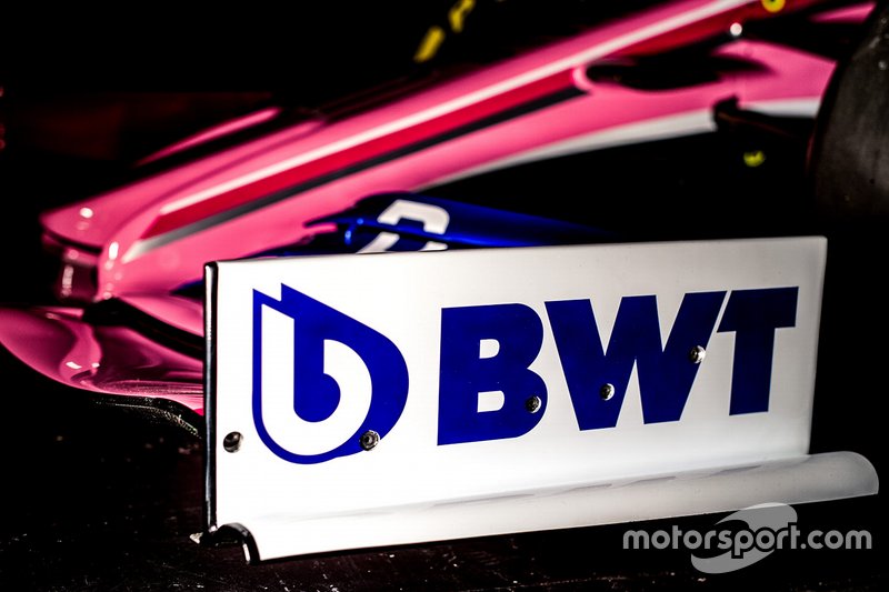Livrée Racing Point avec le logo BWT