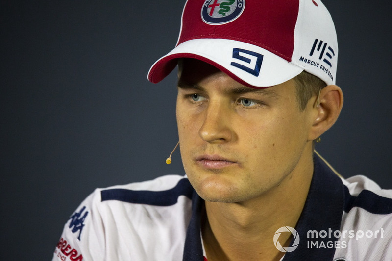 Marcus Ericsson, Sauber in press conference