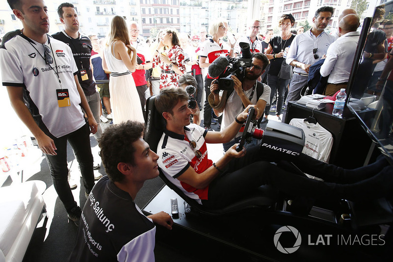 Charles Leclerc, Sauber al simulatore