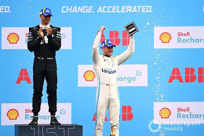 Podio: ganador  Edoardo Mortara, Venturi Racing, tercer lugar Stoffel Vandoorne, Mercedes-Benz EQ