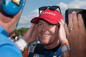 Scott Dixon, Chip Ganassi Racing Honda, interviewed after race win.