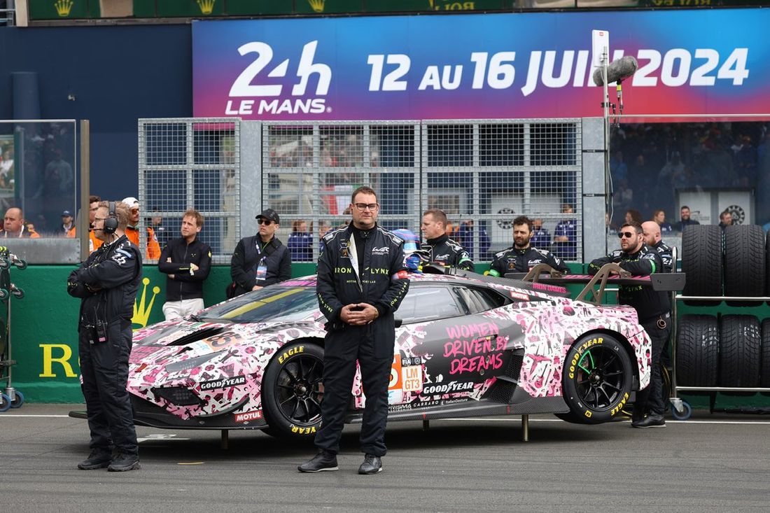 #85 Iron Dames Lamborghini Huracan LMGT3 Evo2: Sarah Bovy, Michelle Gatting, Rahel Frey 