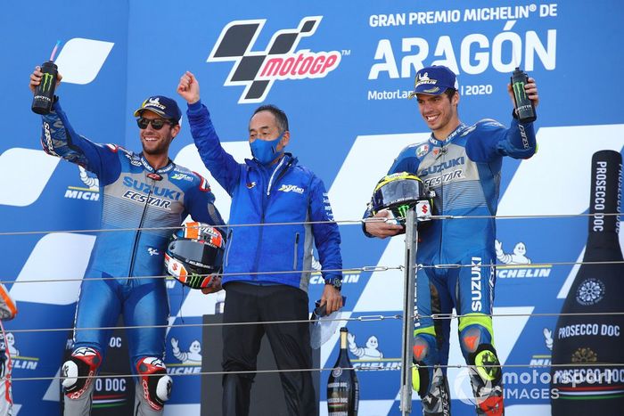 Alex Rins, Team Suzuki MotoGP, Ken Kawauchi, Joan Mir, Team Suzuki MotoGP