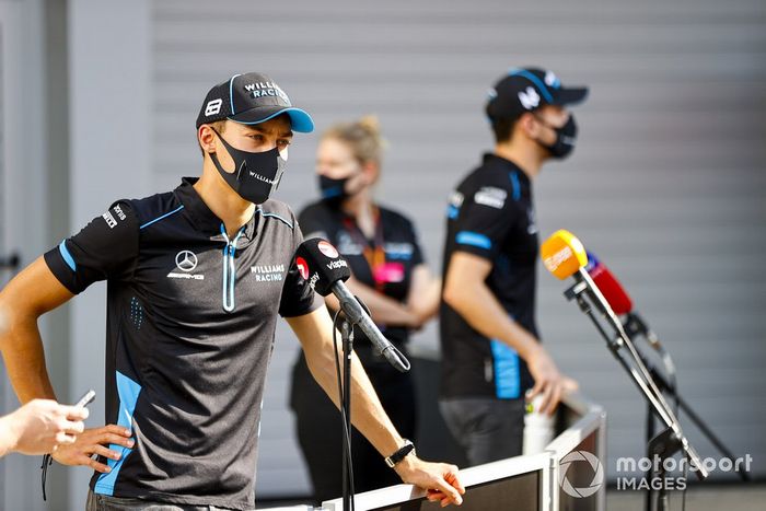 George Russell, Williams Racing y Nicholas Latifi, Williams Racing