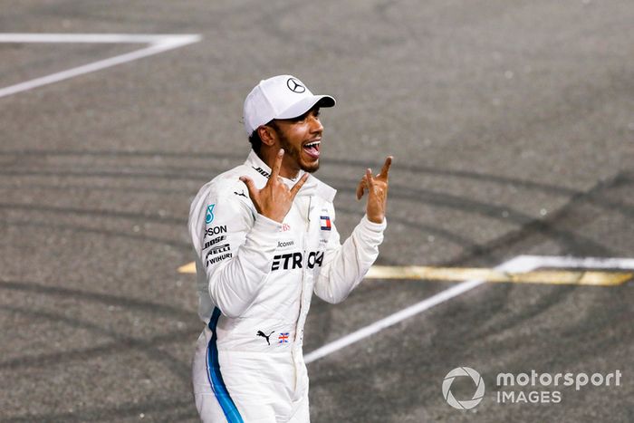Lewis Hamilton, Mercedes AMG F1, celebra