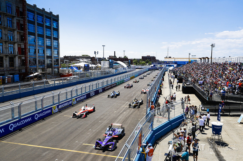 Sam Bird, DS Virgin Racing ve Felix Rosenqvist, Mahindra Racing