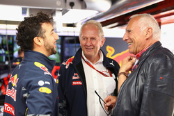Dietrich Mateschitz, Red Bull eigenaar met Dr Helmut Marko, Red Bull Motorsport Consultant en Daniel